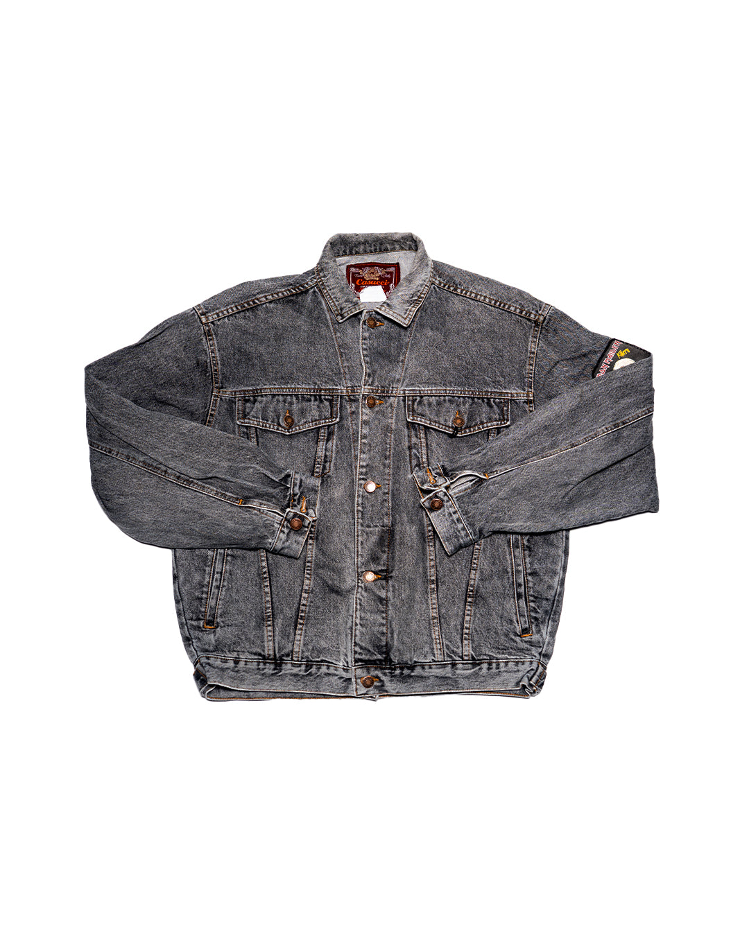 GIACCA DI JEANS CASUCCI '80 - '90 W/PATCH IRON MAIDEN